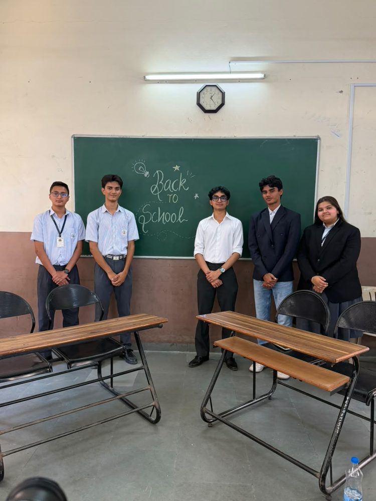 Swayam J. Shah returning as an alumnus to V and C Patel English School in Anand for a podcast